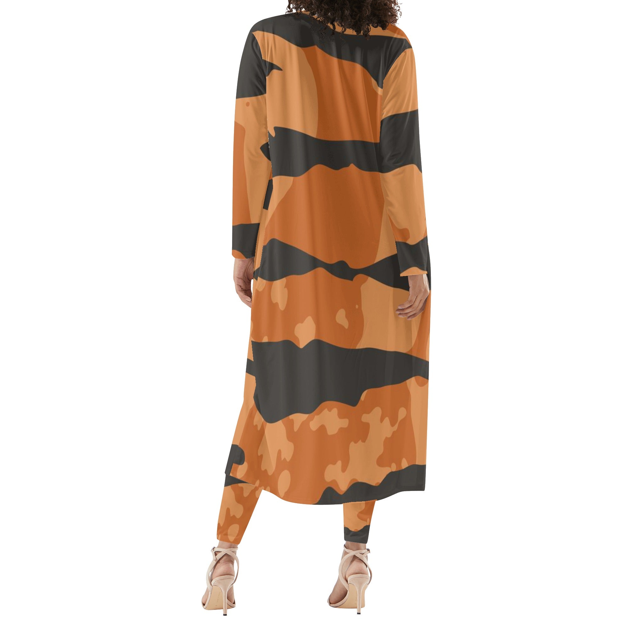 Women's Long Sleeve Cardigan and Leggings 2pcs