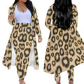 Women's Long Sleeve Cardigan and Leggings 2pcs
