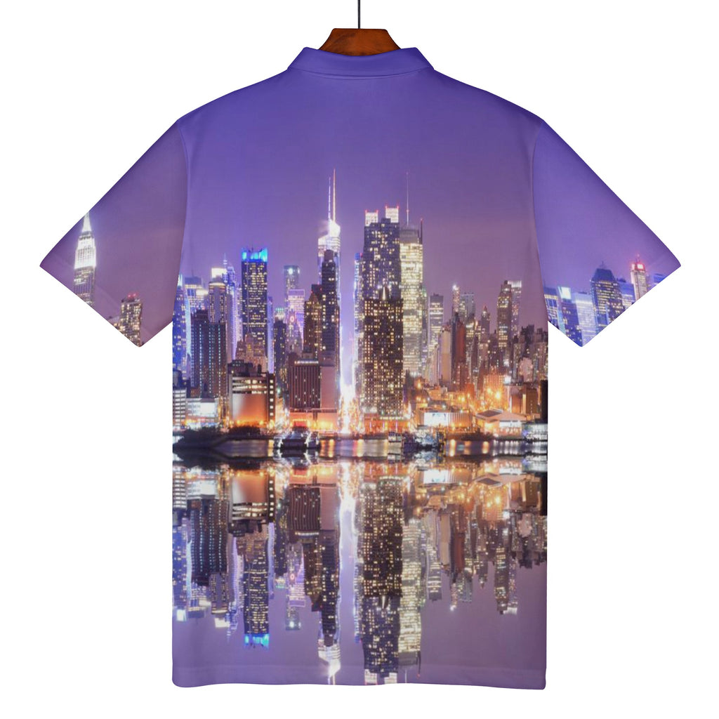 Women's All Over Print Polo Shirt