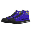 Men's High Top Canvas Shoes With Customized Tongue