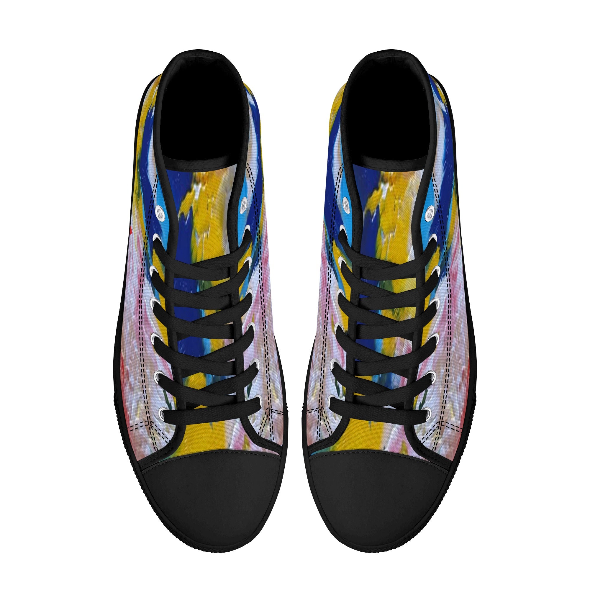 Women's High Top Canvas Shoes With Customized Tongue