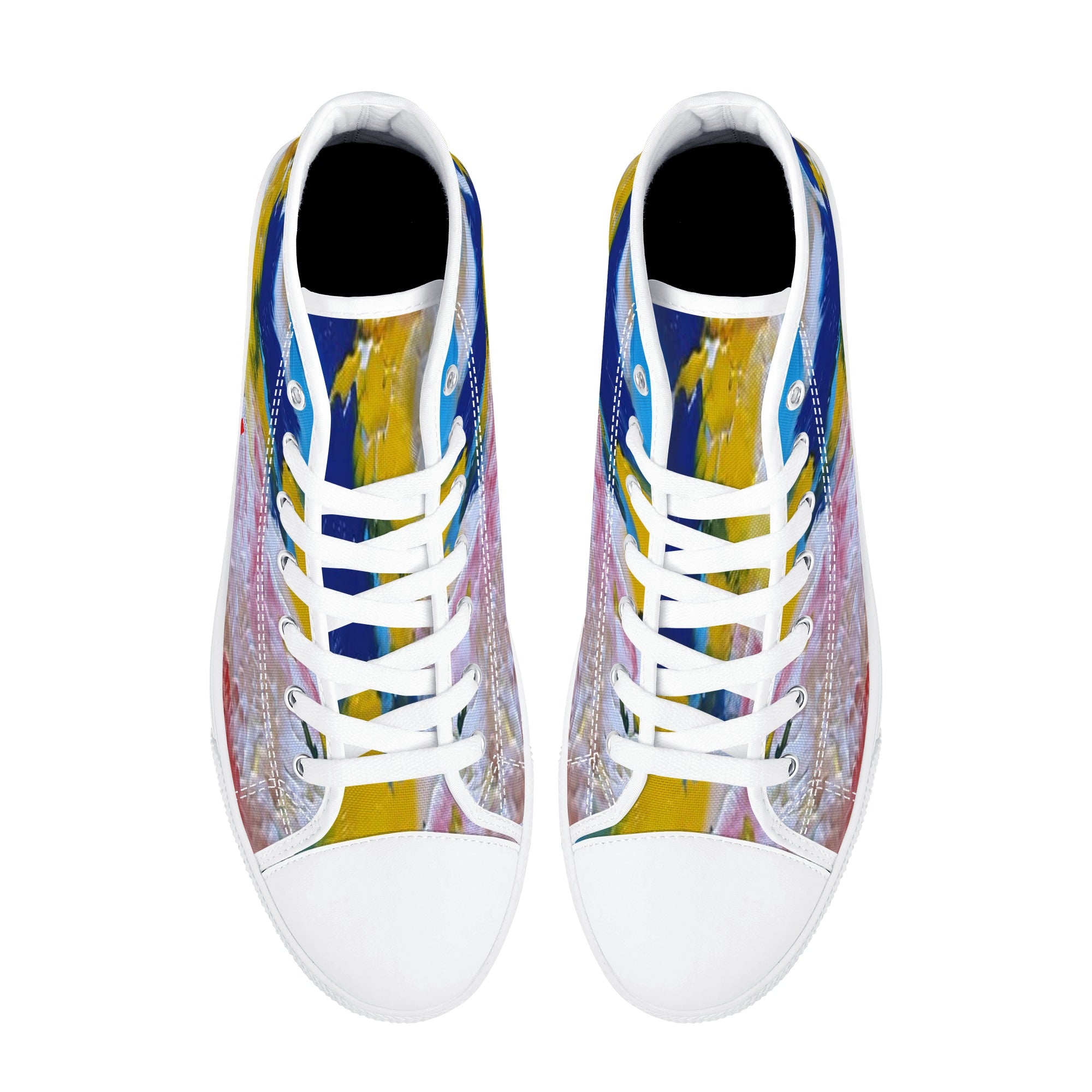 Women's High Top Canvas Shoes With Customized Tongue