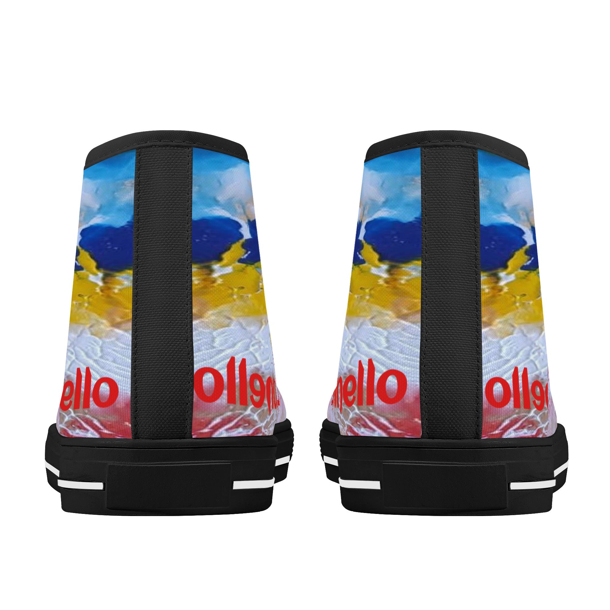 Women's High Top Canvas Shoes With Customized Tongue