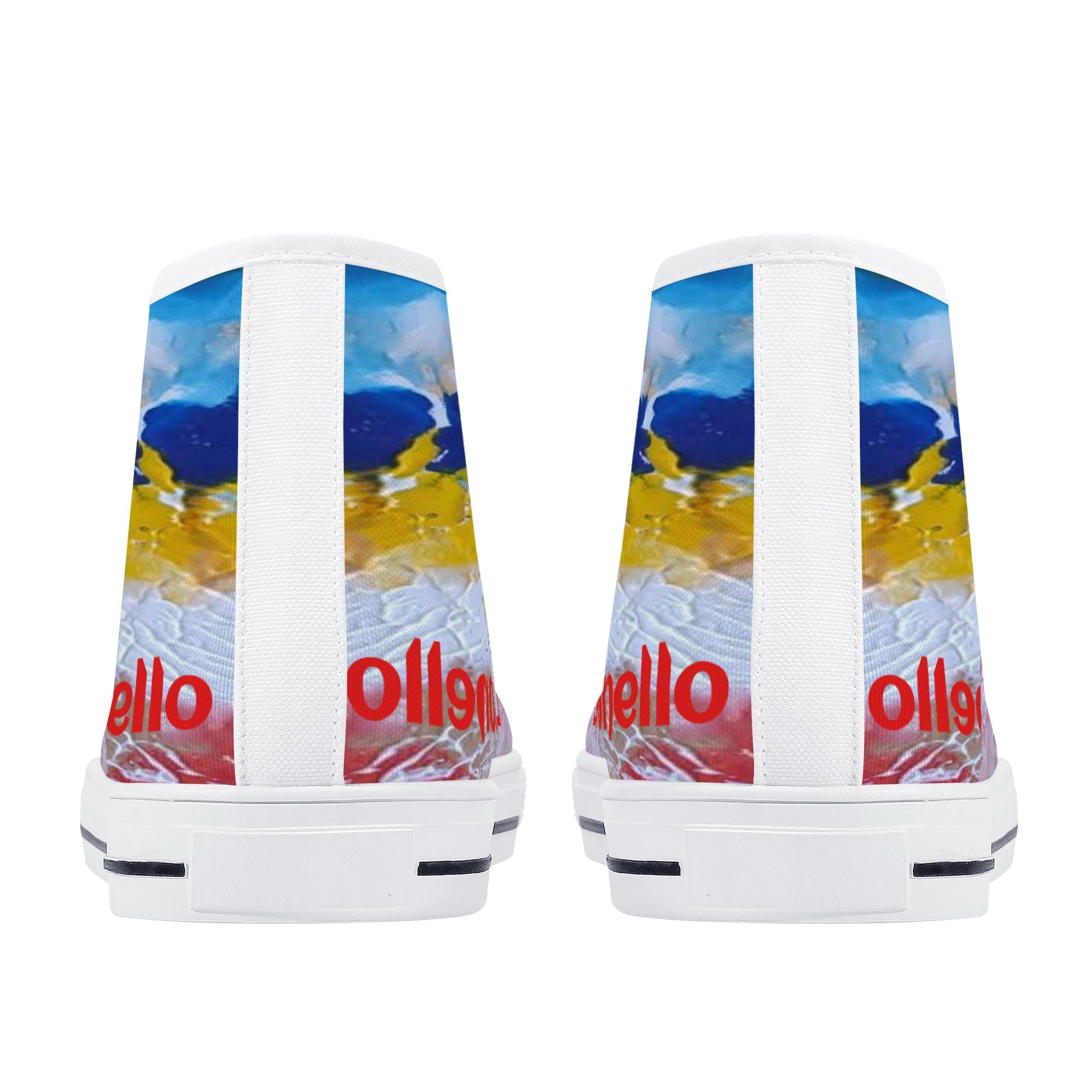 Women's High Top Canvas Shoes With Customized Tongue