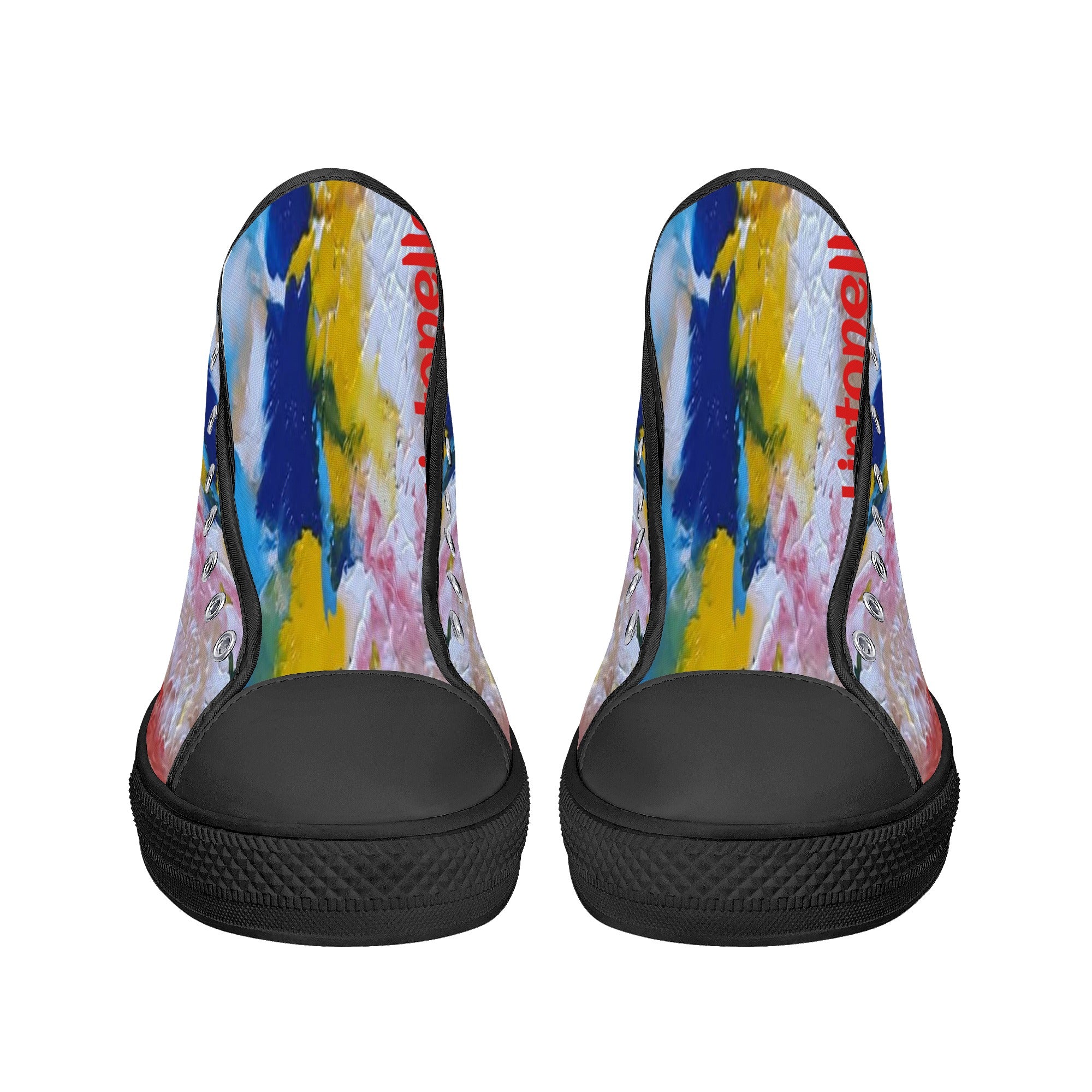 Women's High Top Canvas Shoes With Customized Tongue