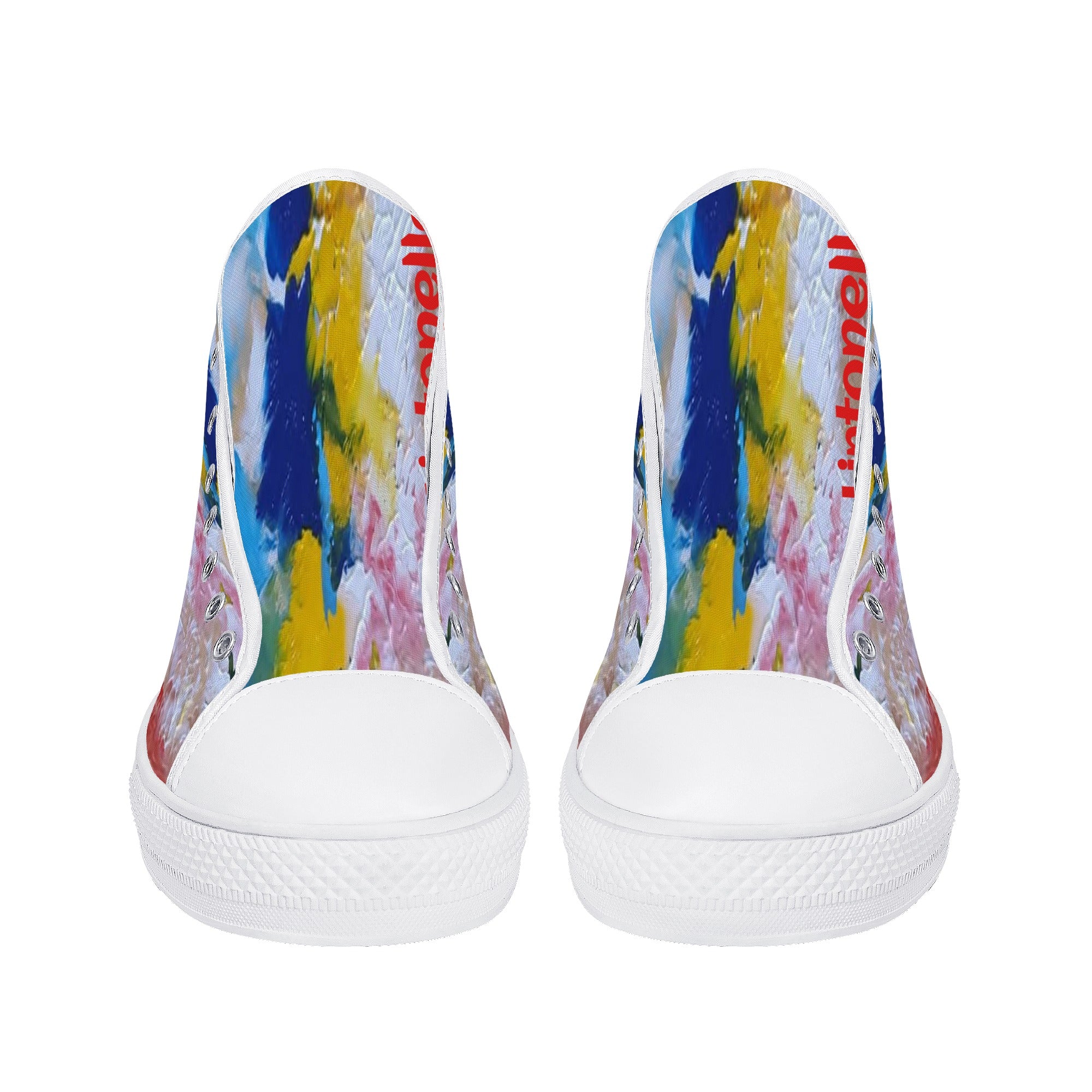 Women's High Top Canvas Shoes With Customized Tongue