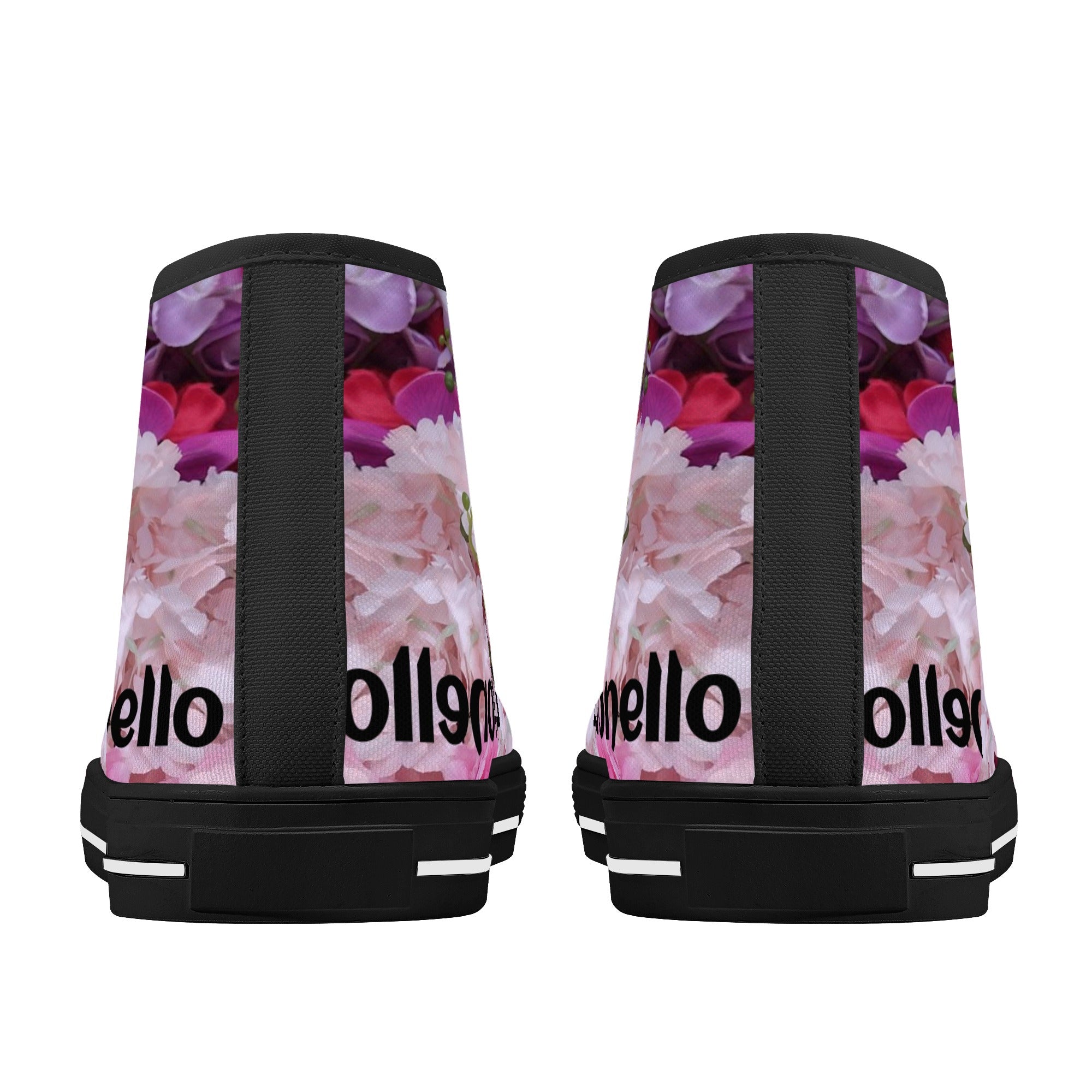 Women's High Top Canvas Shoes With Customized Tongue