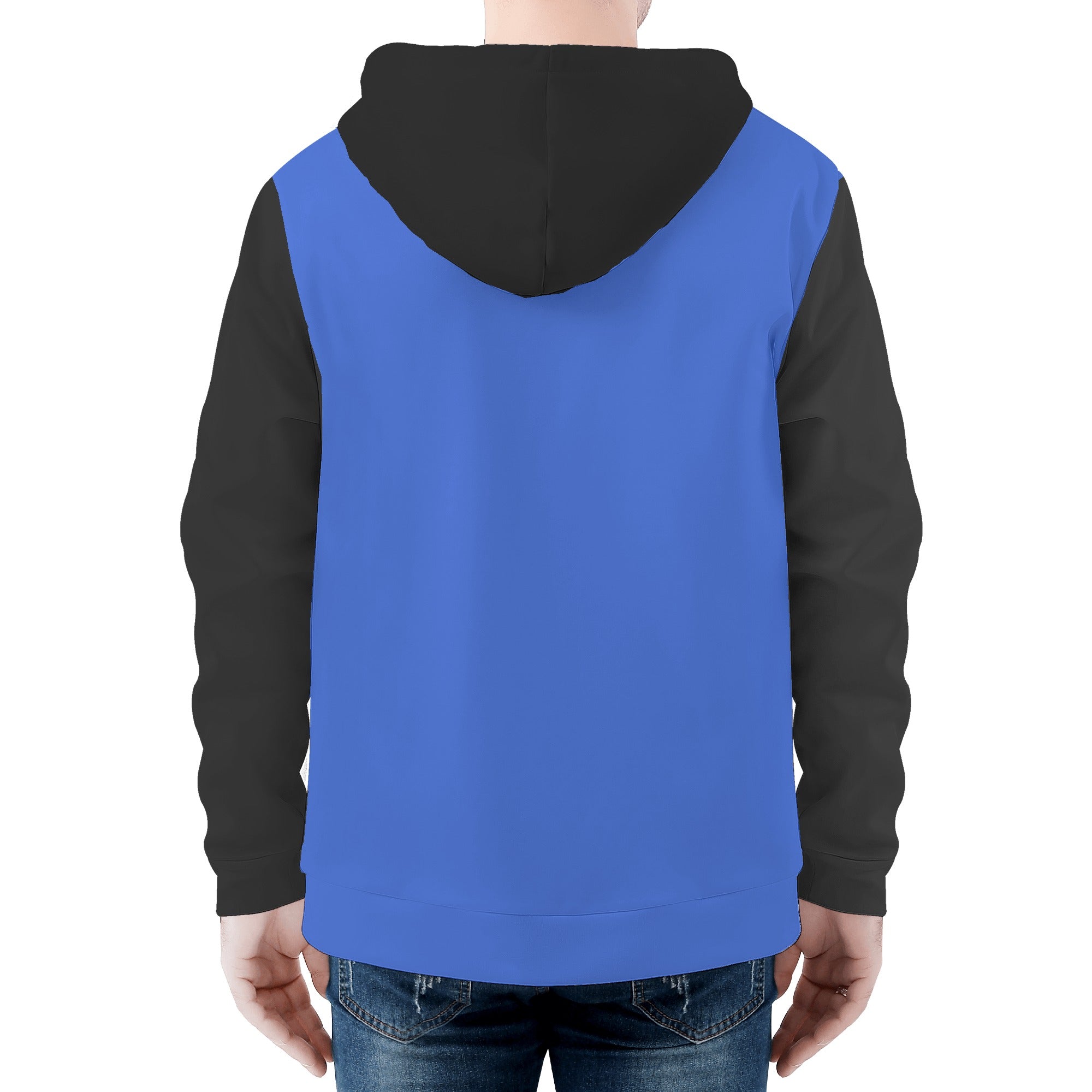 Mens All Over Print Zip Hoodie