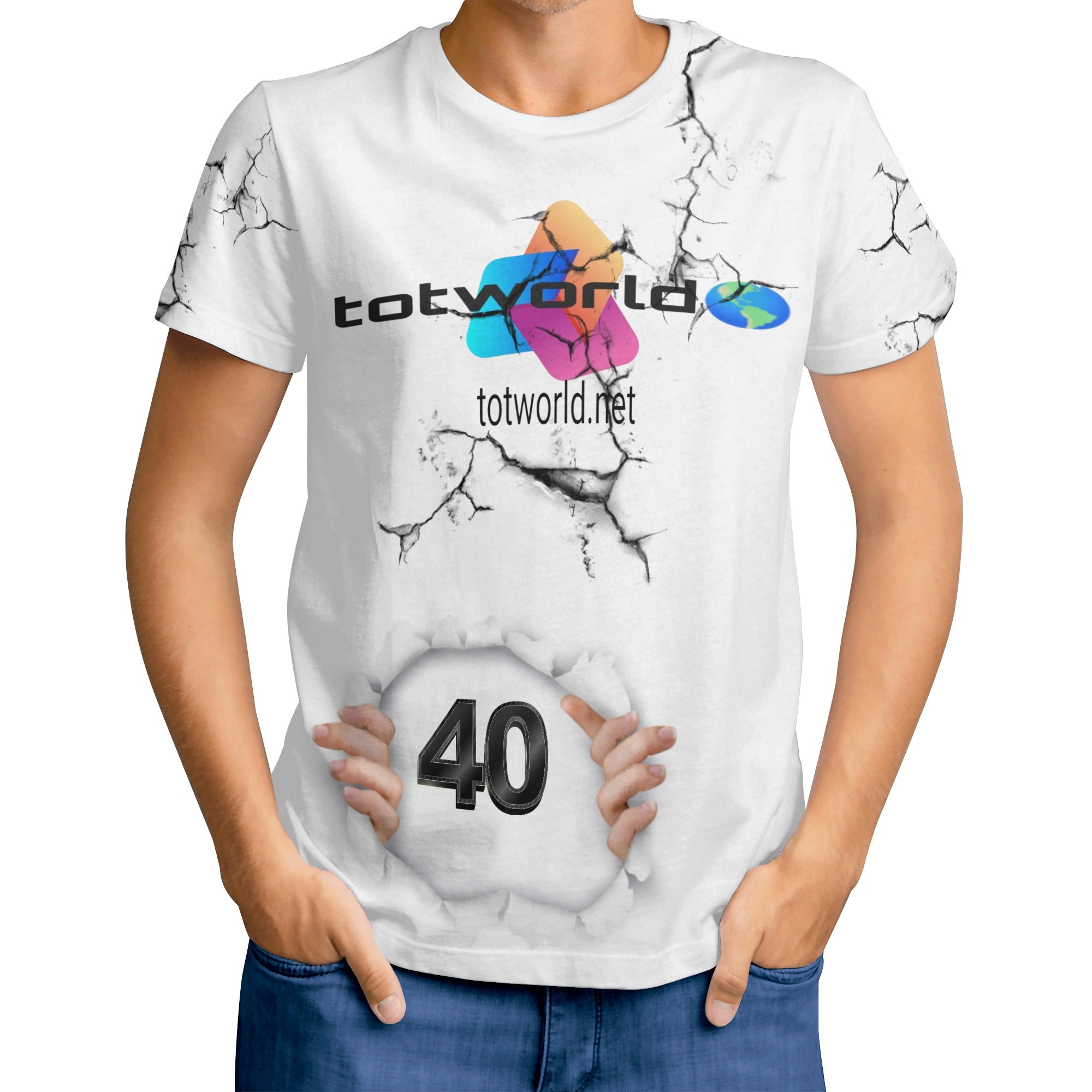 New Mens All Over Print T-shirt