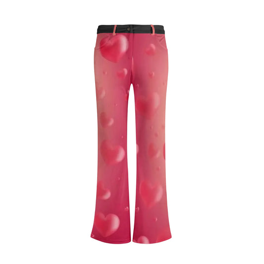 Womens Print Elegant Flare Pants