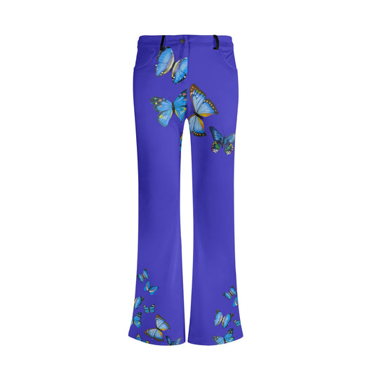 Womens Print Elegant Flare Pants