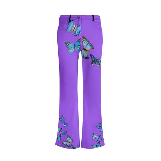 Womens Print Elegant Flare Pants