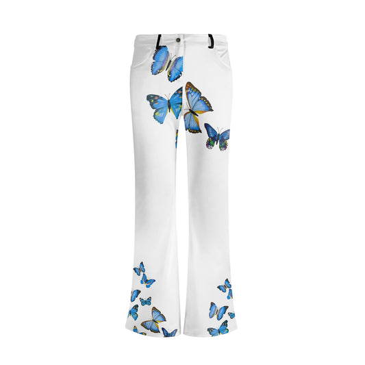 Womens Print Elegant Flare Pants