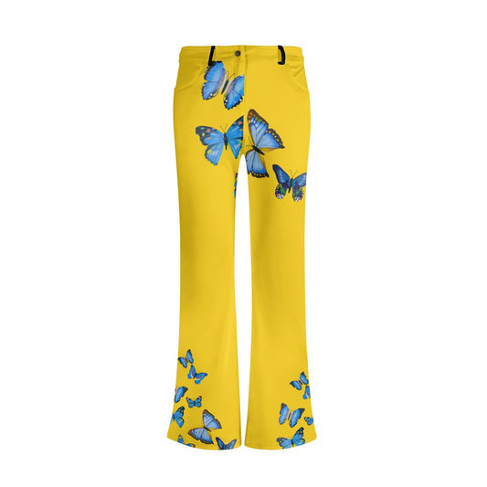 Womens Print Elegant Flare Pants