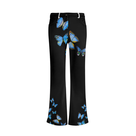 Womens Print Elegant Flare Pants