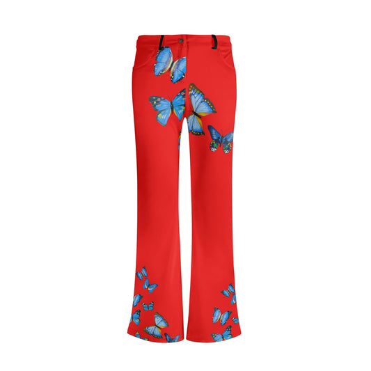 Womens Print Elegant Flare Pants