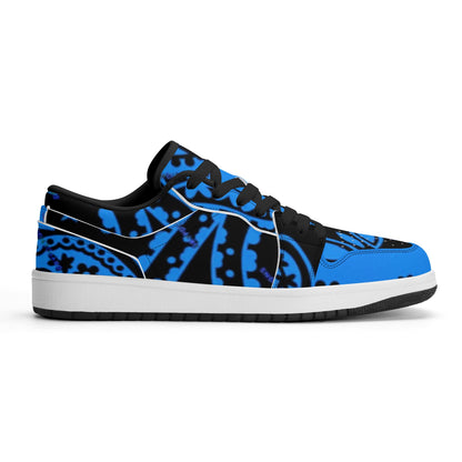 Mens Premium PU Leather Low Top Sneakers-V2