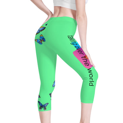 Womens Workout Capris Leggings Yoga Pants