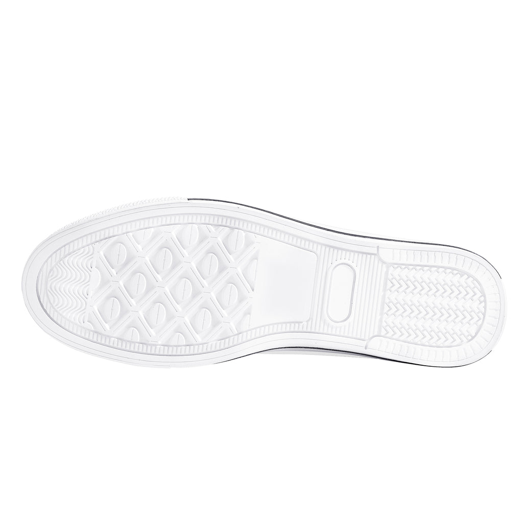 Men's High Top Canvas Shoes With Customized Tongue