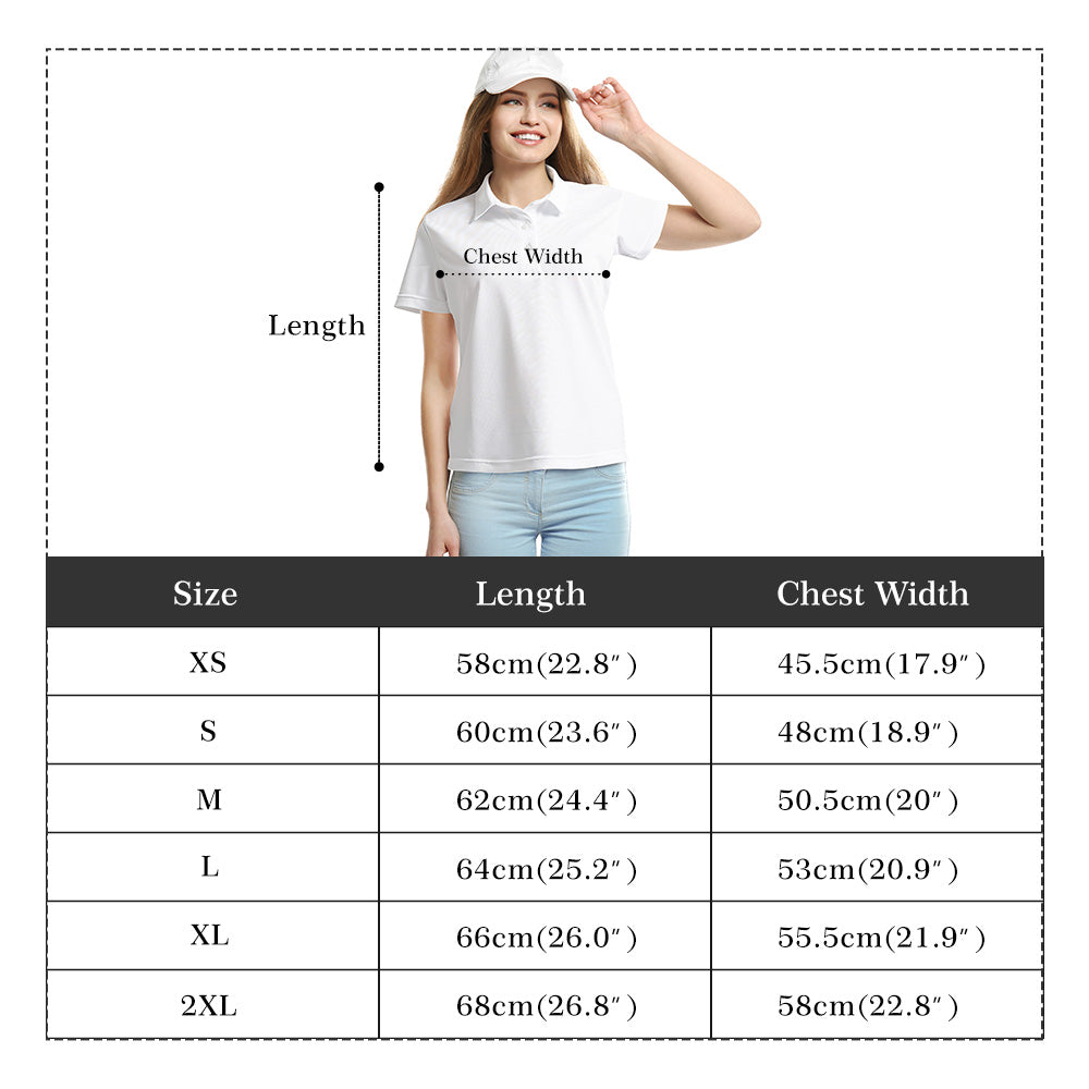 Women's All Over Print Polo Shirt