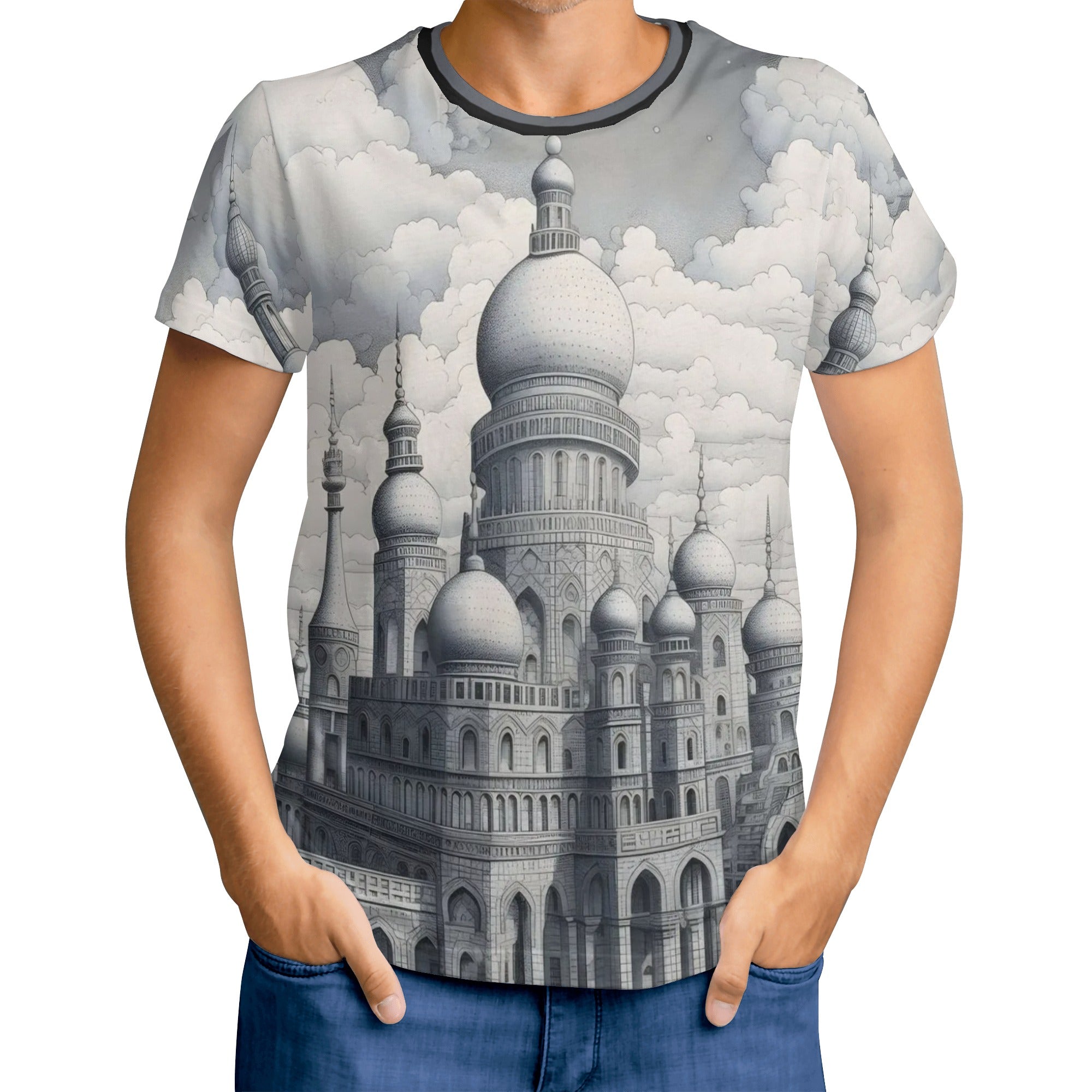 New Mens All Over Print T-shirt