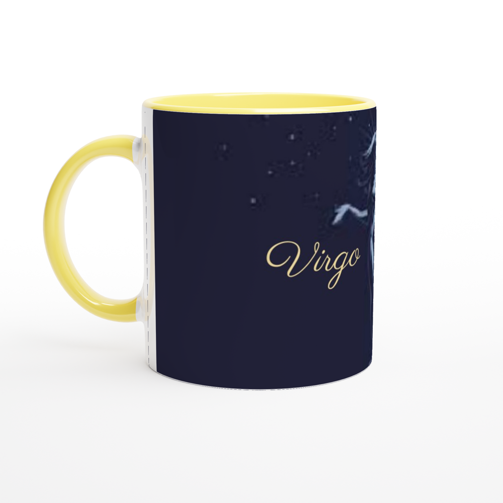 White 11oz Ceramic Mug with Color Inside