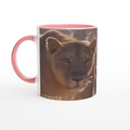 White 11oz Ceramic Mug with Color Inside