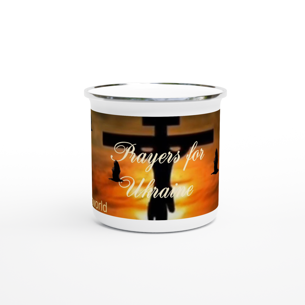 White 12oz Enamel Mug