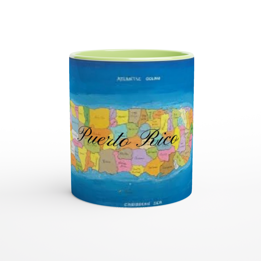 White 11oz Ceramic Mug with Color Inside