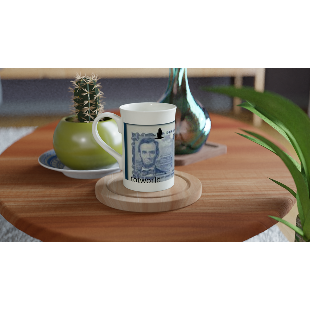 White 10oz Porcelain Slim Mug