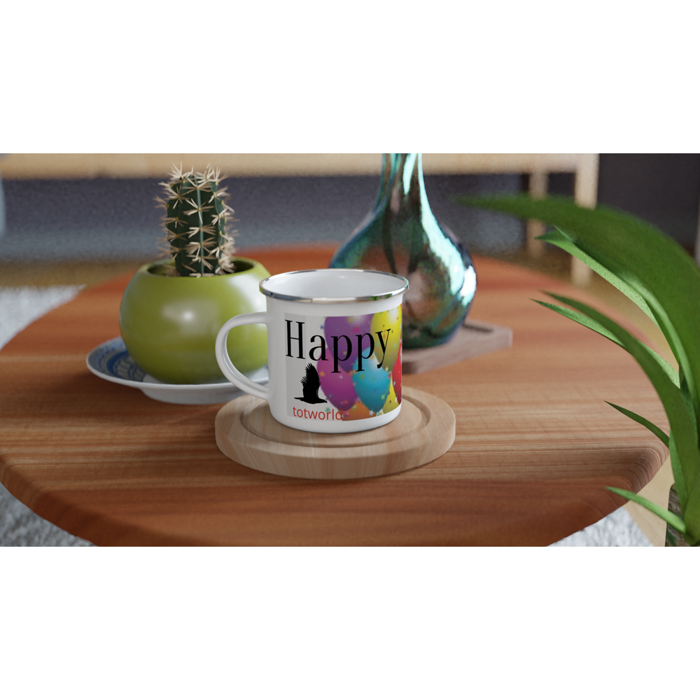 White 12oz Enamel Mug