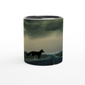 White 11oz Ceramic Mug with Color Inside