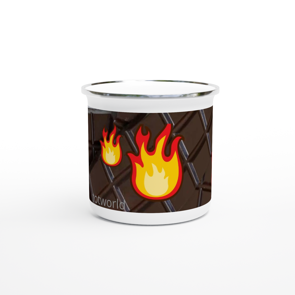 White 12oz Enamel Mug