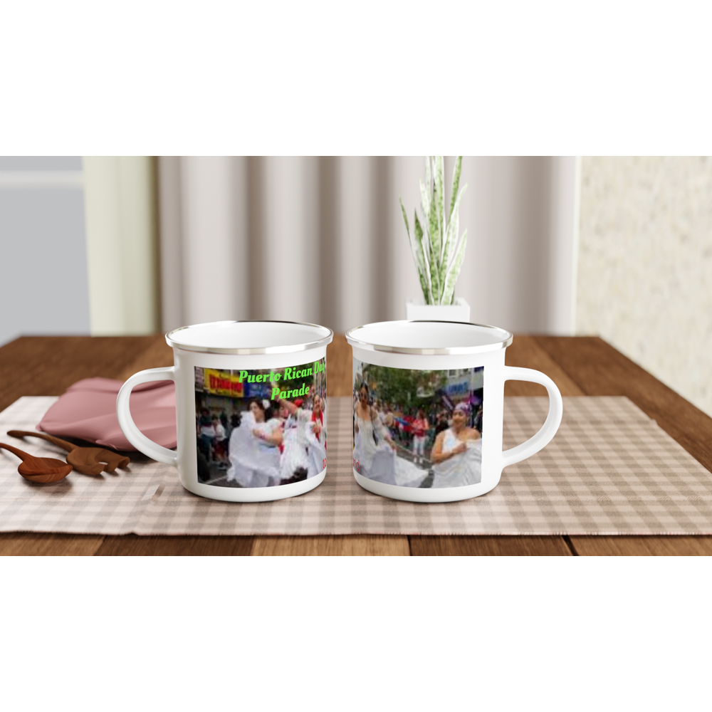 White 12oz Enamel Mug