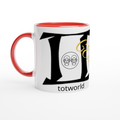 White 11oz Ceramic Mug with Color Inside
