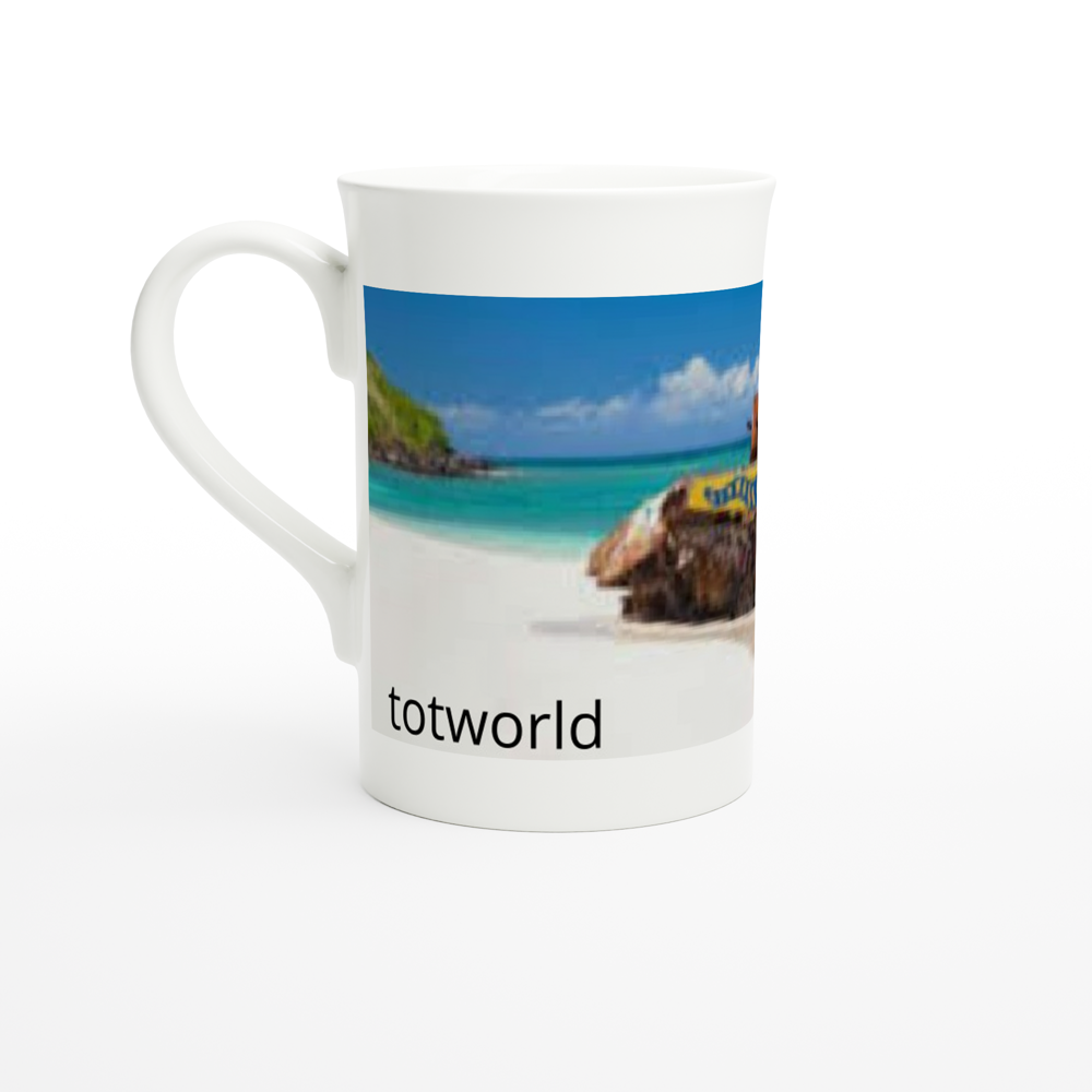 White 10oz Porcelain Slim Mug