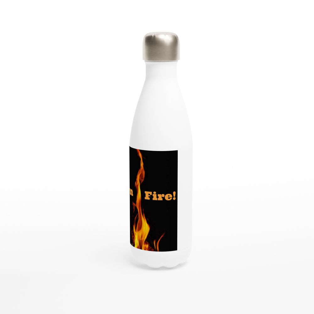 White 17oz Stainless Steel Water Bottle