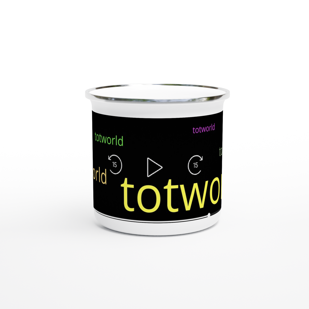 White 12oz Enamel Mug
