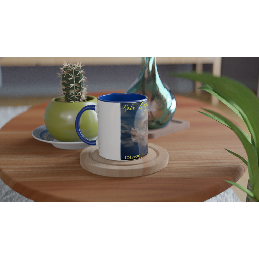 White 11oz Ceramic Mug with Color Inside