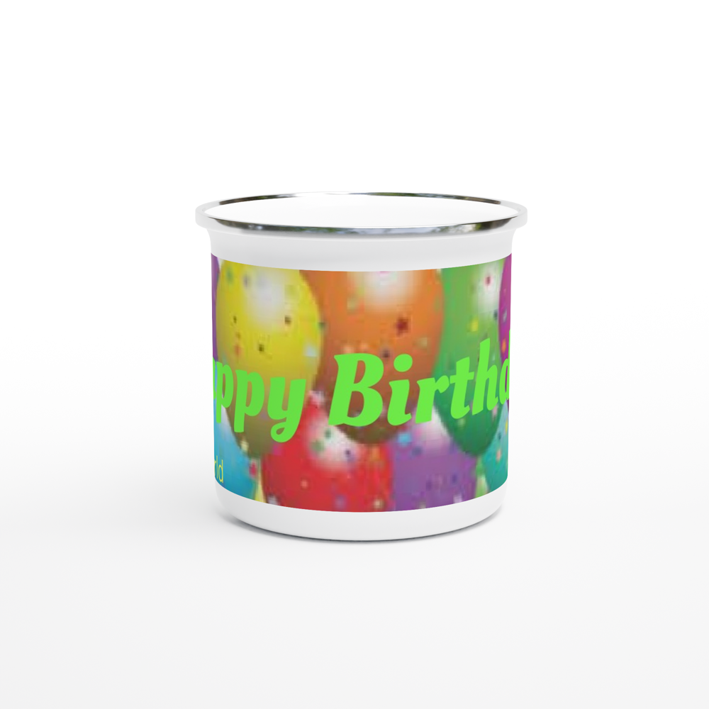 White 12oz Enamel Mug