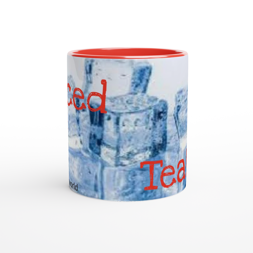 White 11oz Ceramic Mug with Color Inside