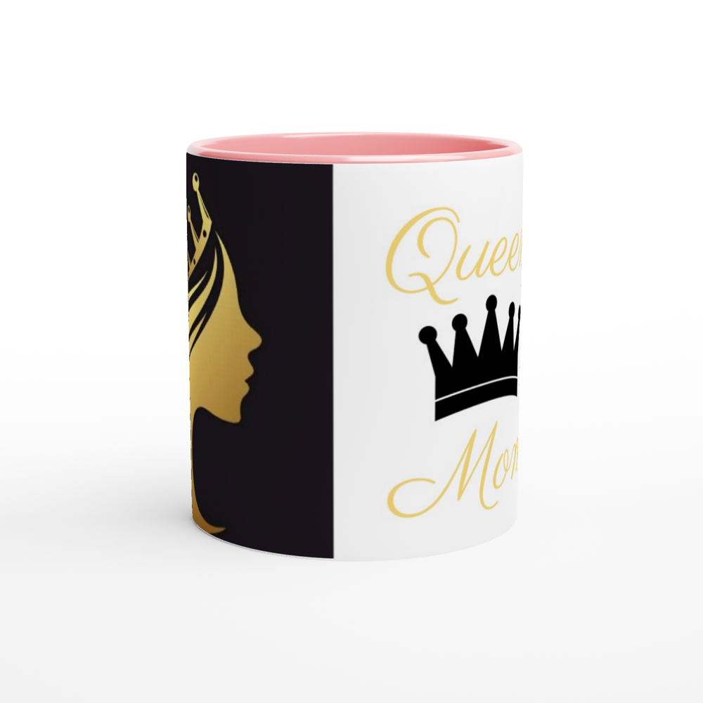 White 11oz Ceramic Mug with Color Inside
