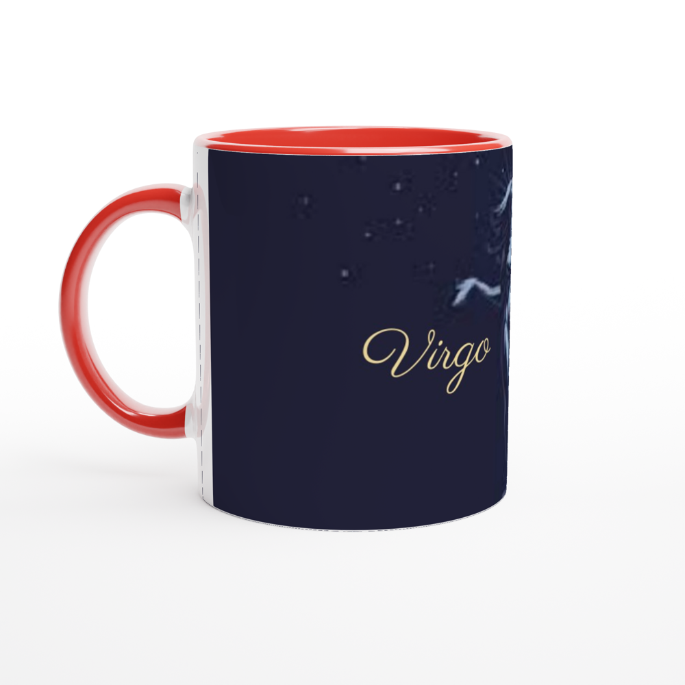 White 11oz Ceramic Mug with Color Inside