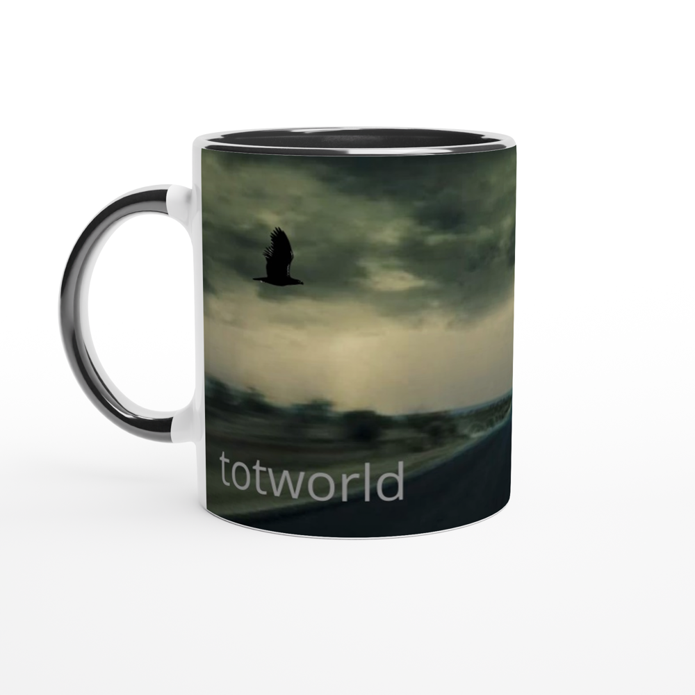 White 11oz Ceramic Mug with Color Inside