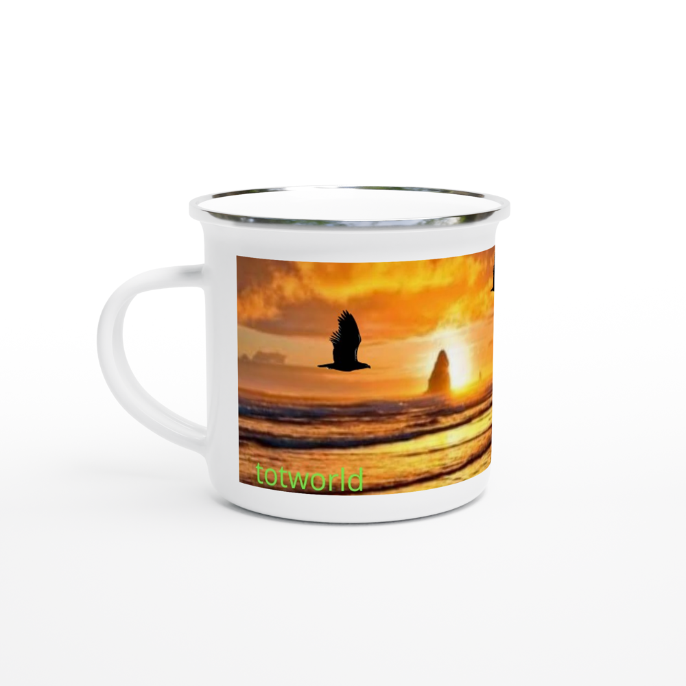 White 12oz Enamel Mug