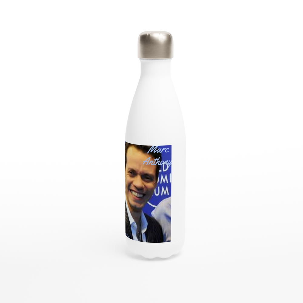 White 17oz Stainless Steel Water Bottle