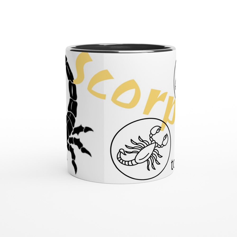 White 11oz Ceramic Mug with Color Inside