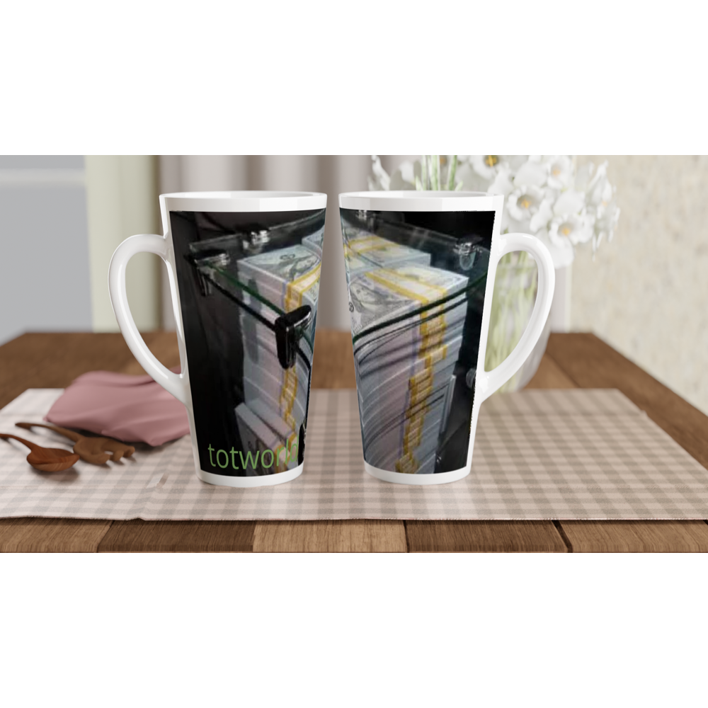 White Latte 17oz Ceramic Mug
