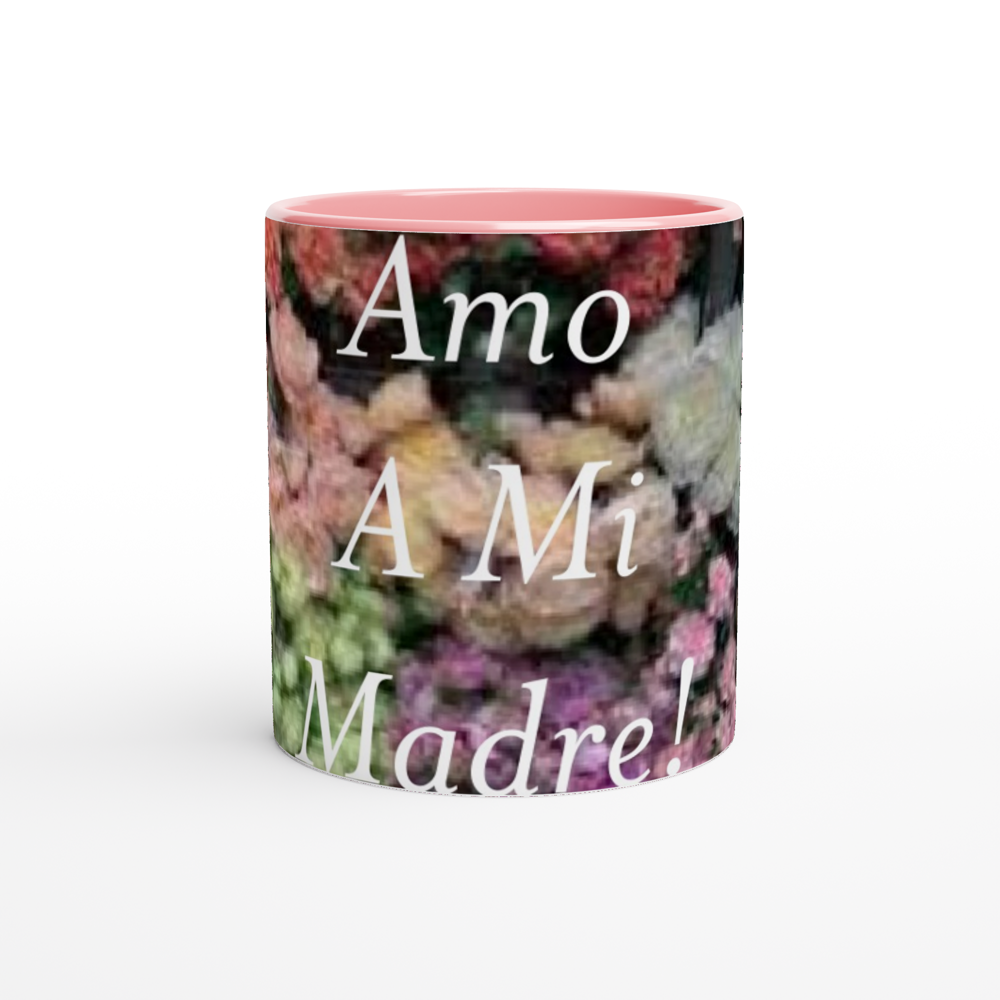 White 11oz Ceramic Mug with Color Inside