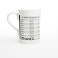 White 10oz Porcelain Slim Mug